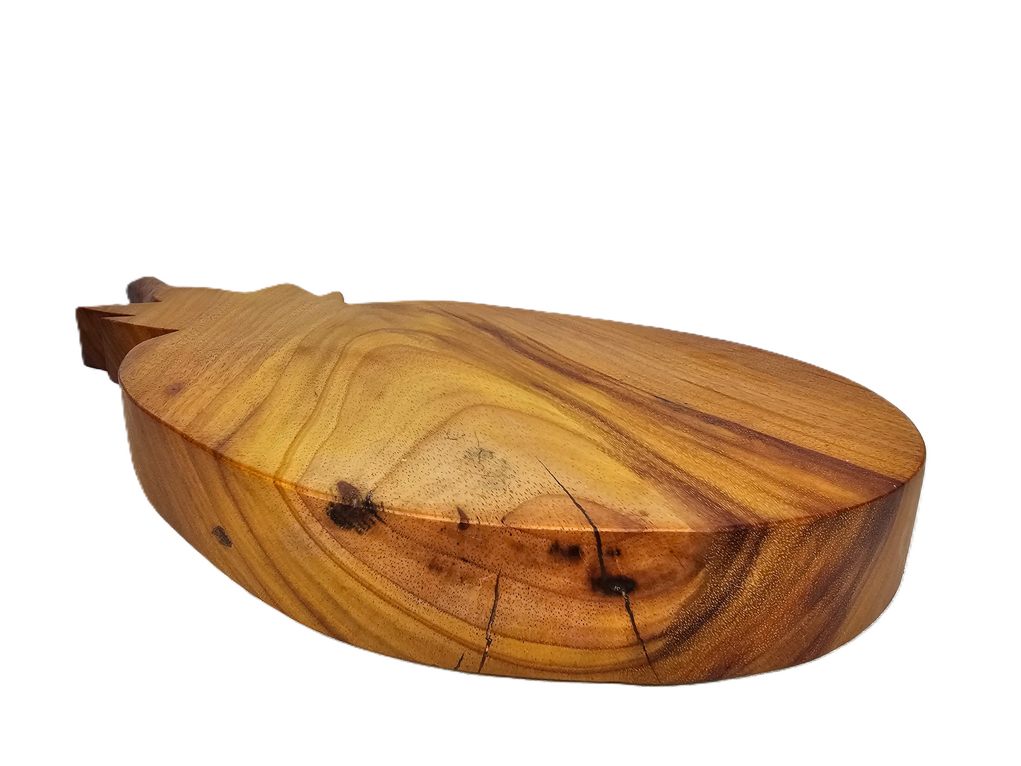 Schneidebrett mit Saftrille in Ananasform - Santa Holz