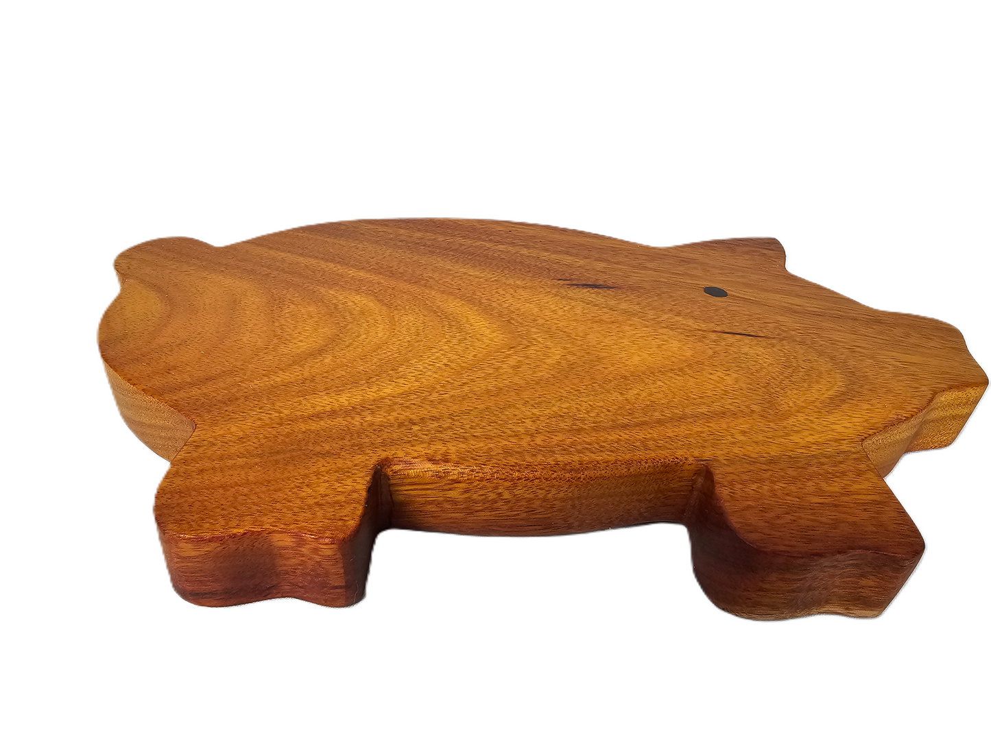 Schneidebrett mit Saftrille in Schweineform - Santa Holz