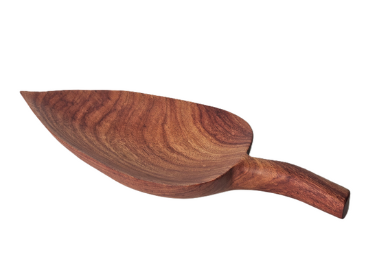 Servierschale in Blattform - Santa Holz