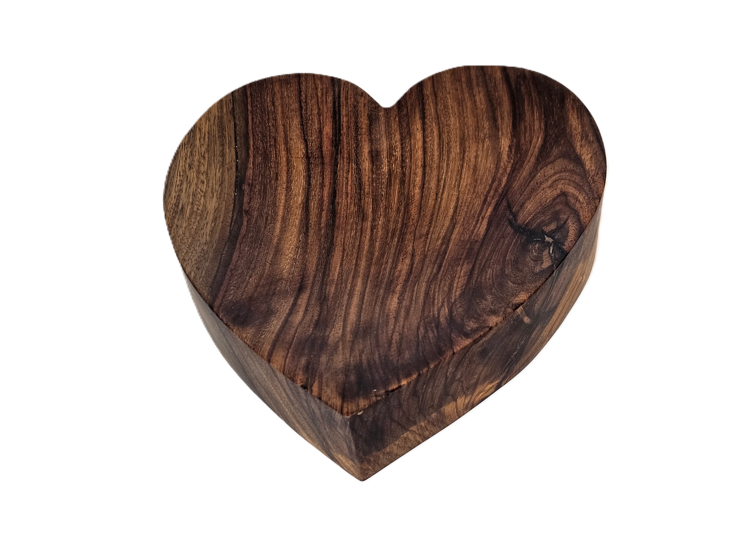 Holzschale in Herzform