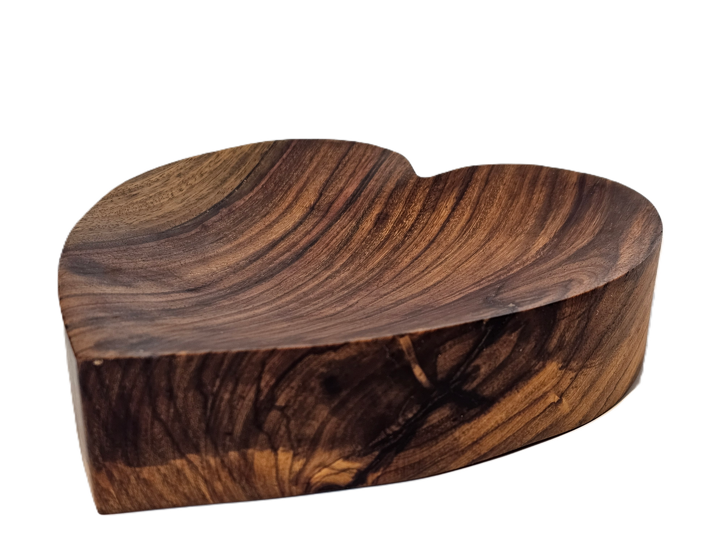 Holzschale in Herzform